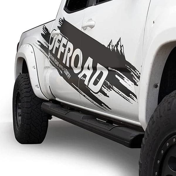 U-GUARD 5" Matte Black Powder-Coated Aluminum Running Boards | SX-1311 | for Chevy Colorado / GMC Canyon Crew Cab 15-23