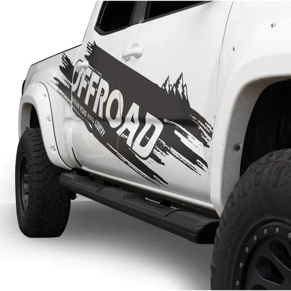 U-GUARD 5" Matte Black Powder-Coated Aluminum Running Boards | SX-2430 | for Ford Ranger SuperCrew Cab 19-23