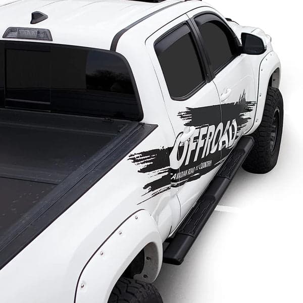 U-GUARD 5" Matte Black Powder-Coated Aluminum Running Boards | SX-2223 |  for Ford F150 Super Crew Cab 15-23 (Excl. F150 Lighting EV) / F250/350/450/550 Super Duty Crew Cab 17-23